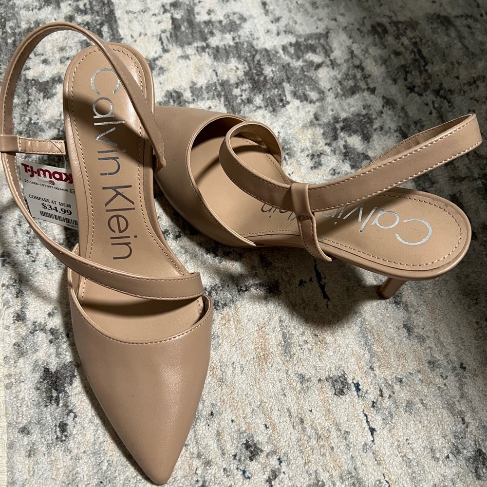 Calvin Klein Women's Beige Heels